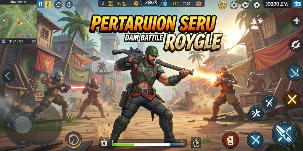 Screenshot gameplay 369ZK menampilkan aksi pertempuran yang intens.