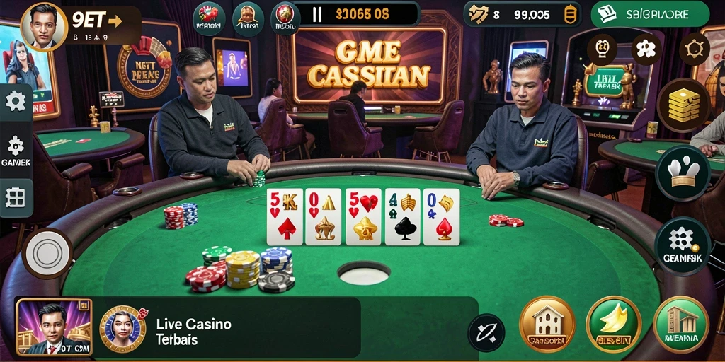 Tampilan gameplay Live Casino yang mendebarkan dan interaktif.