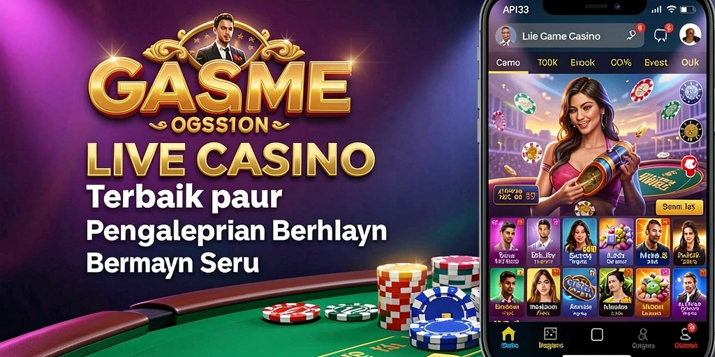 Tampilan antarmuka permainan Live Casino yang menarik dan interaktif.