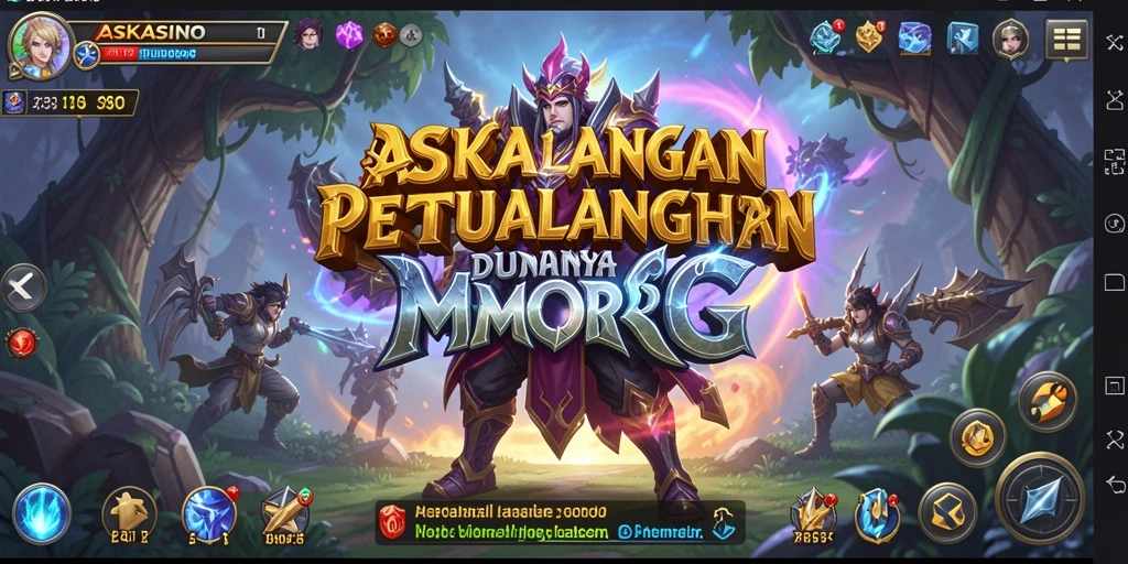 Screenshot menampilkan aksi seru dalam gameplay MMORPG ASKASINO.