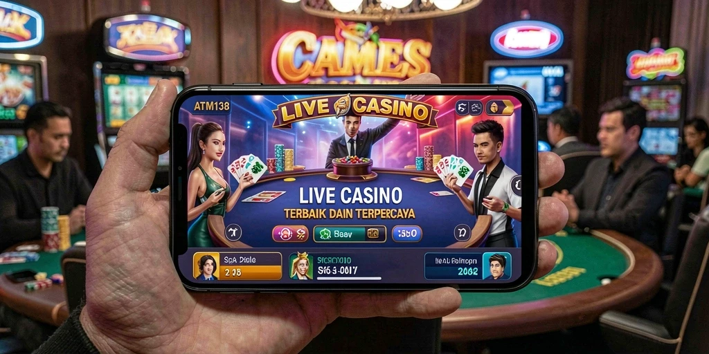 Tampilan gameplay Live Casino yang menarik di ATM138.
