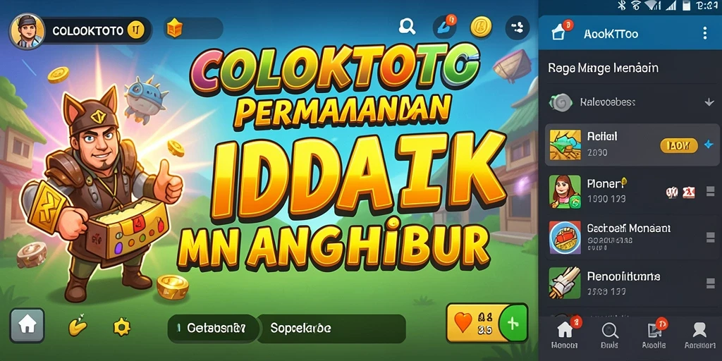 Screenshot gameplay COLOKTOTO yang menunjukkan aksi seru dalam permainan Idle.