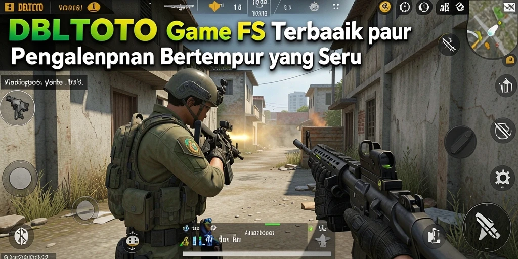 Tampilan gameplay mendebarkan dari DBLTOTO dengan aksi tembak-menembak yang intens.