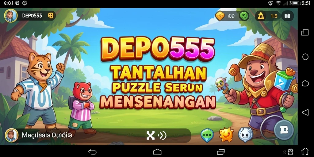 Tampilan gameplay <strong>DEPO555</strong> yang menantang dan mengasyikkan.