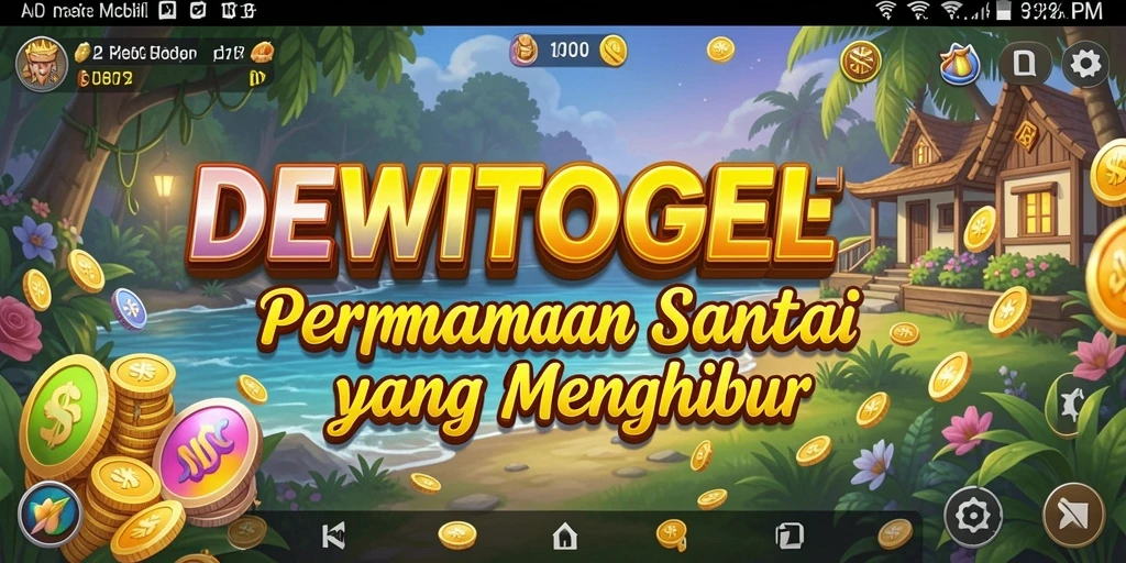 Tampilan gameplay DEWITOGEL yang cerah dan menghibur.