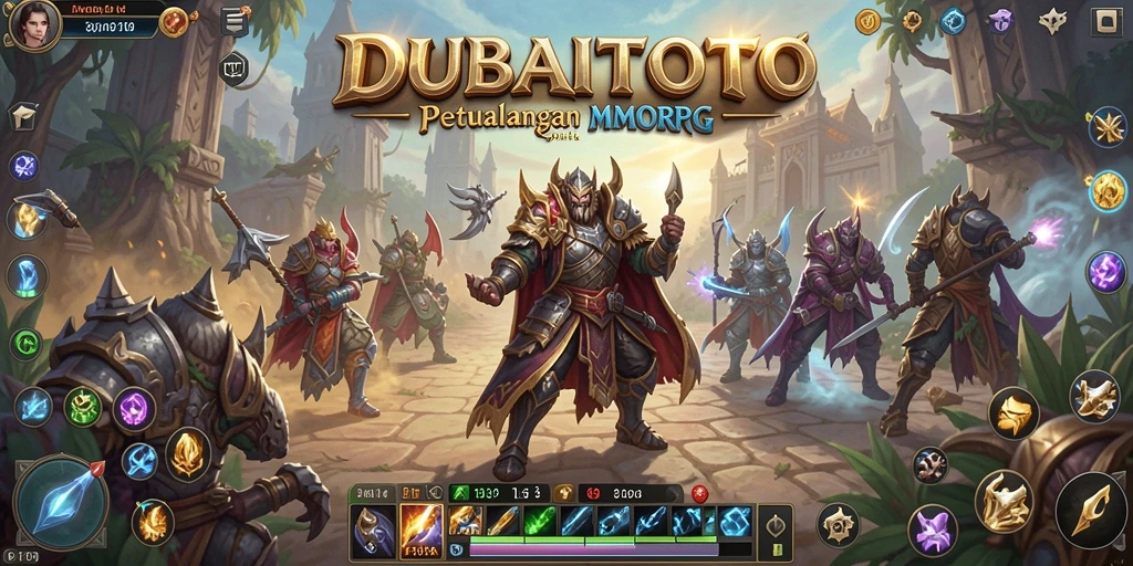 Tangkapan layar gameplay DUBAITOTO dengan aksi pertempuran yang mendebarkan.