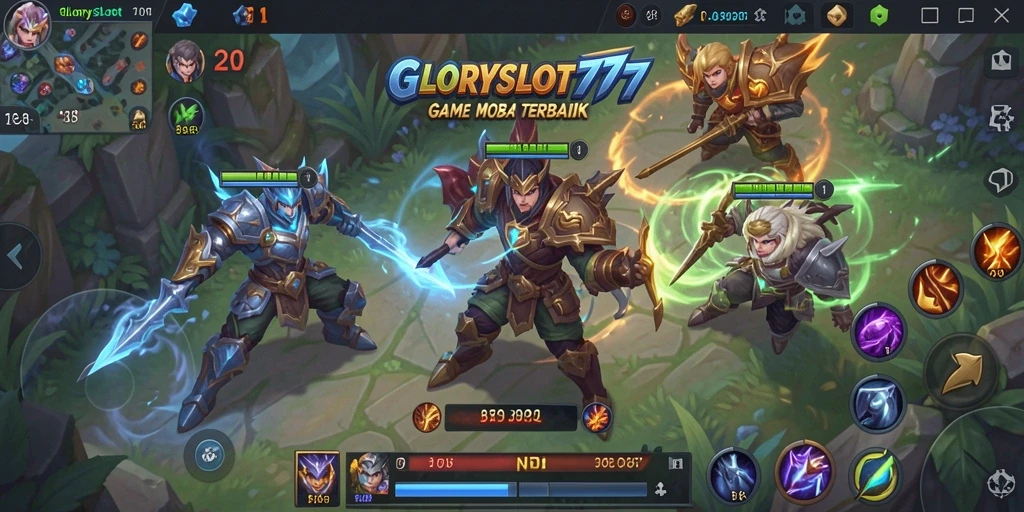 Tampilan gameplay menegangkan dari GLORYSLOT777 yang penuh aksi.