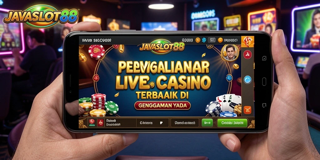 Tampilan gameplay Live Casino JAVASLOT88 yang mendebarkan.