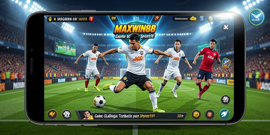Screenshot gameplay MAXWIN88 menunjukkan aksi mendebarkan dalam olahraga.