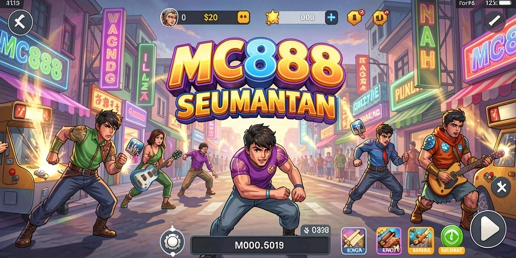 Tampilan gameplay seru dari MC888 yang menantang dan menghibur.