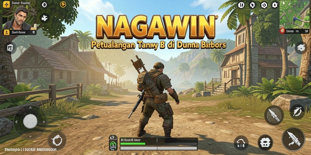Tampilan gameplay <strong>NAGAWIN</strong> yang menakjubkan di dunia terbuka.