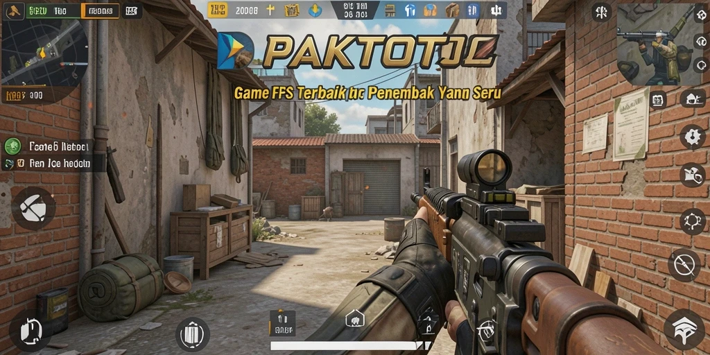 Screenshot gameplay PAKTOTO menampilkan aksi tembak yang mendebarkan.