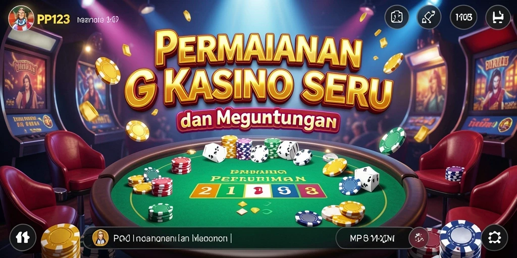 Tampilan gameplay PP123 yang menarik dan mendebarkan di game Kasino.