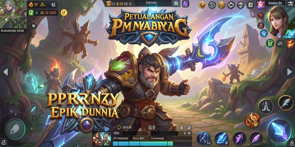 Screenshot gameplay PPRRYY menunjukkan aksi seru dalam dunia MMORPG.