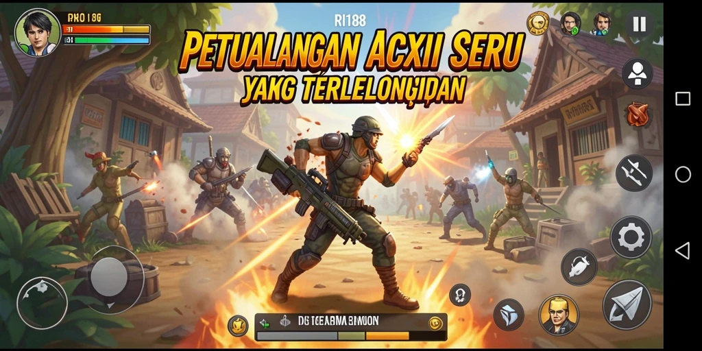 Tampilan seru dari gameplay RI188 dengan aksi menegangkan.
