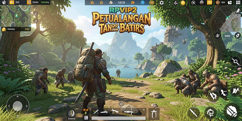 Screenshot yang menampilkan pengalaman menjelajah dunia Open World.