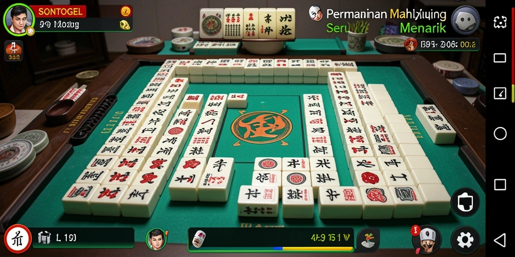 Screenshot gameplay SONTOGEL menampilkan aksi seru Mahjong.