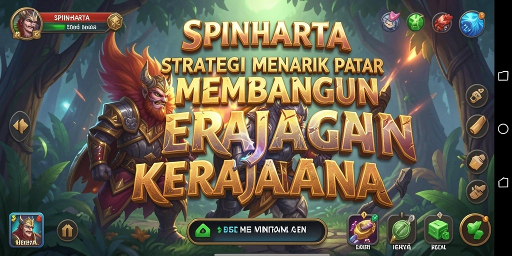 Gameplay seru SPINHARTA yang menarik dan menguji strategi.