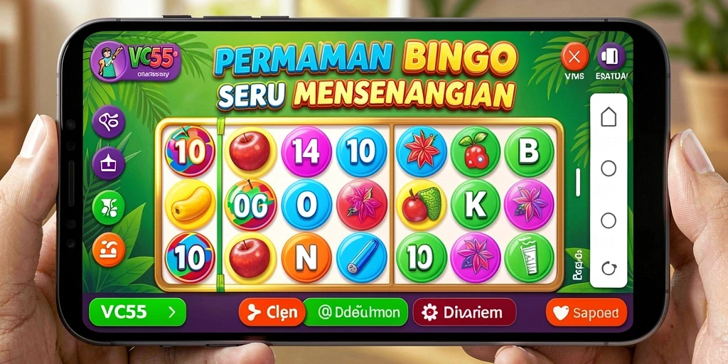 Tampilan menarik dari gameplay Bingo di VC55 yang menyenangkan.