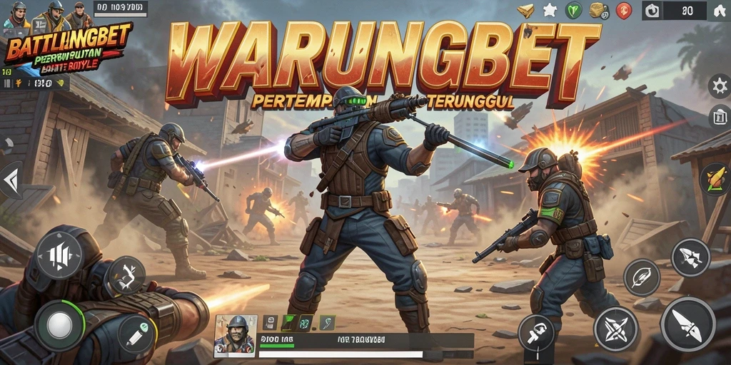 Tampilan action-packed dari WARUNGBET dalam pertempuran Battle Royale.
